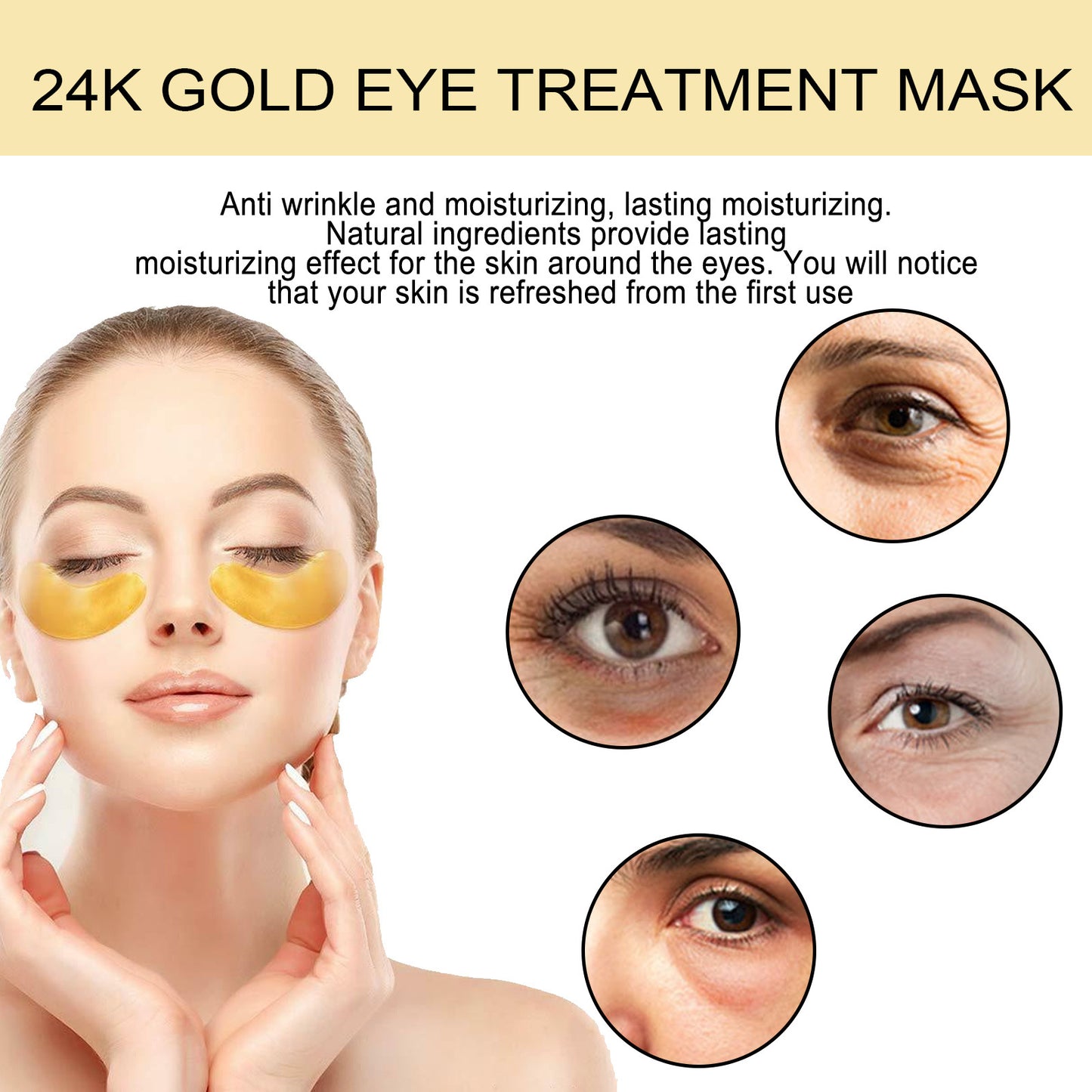 π #1 Eye Treatment! π--- Gold Eye Mask: See Results Instantly! (Reduces Dark Circles & Hydrates)