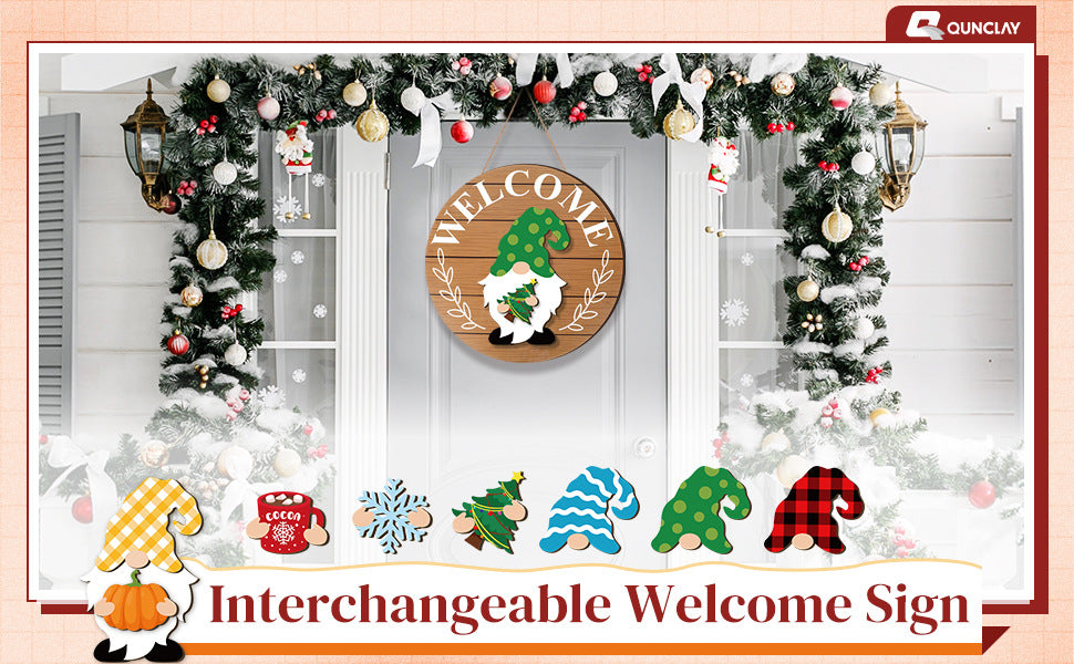 🐮 Interchangeable Welcome Sign Gnome Sign