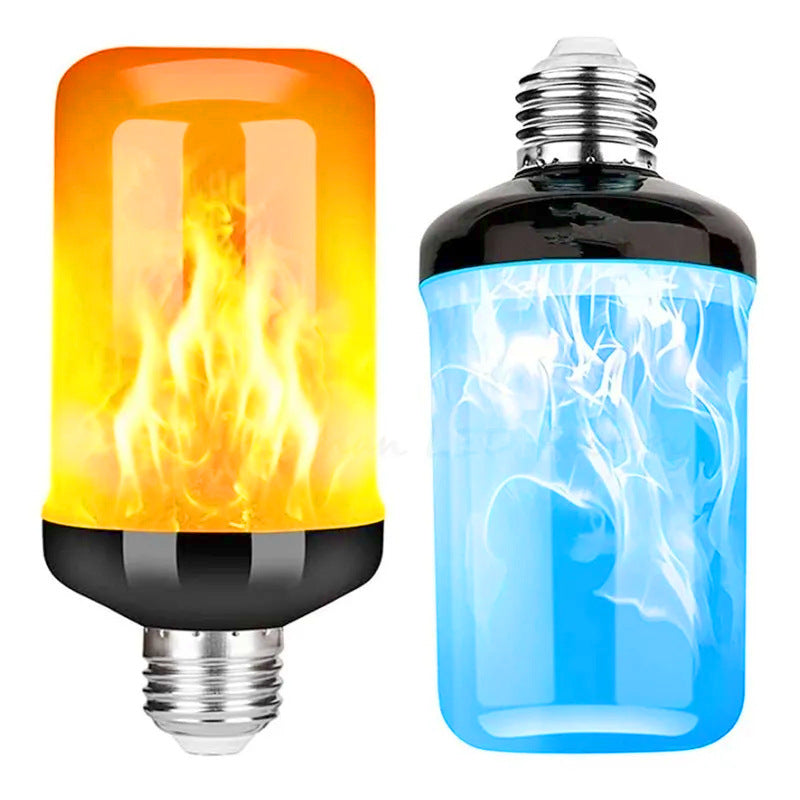 🔥👻LED Flame Light Bulbs, 4 Modes Flickering Light Bulbs with Upside Down Effect