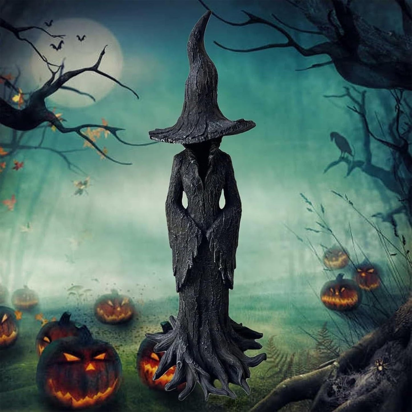 🧙‍♀️💫Hand-Painted Enchanting Witch Statue: The Guardian of Your Home