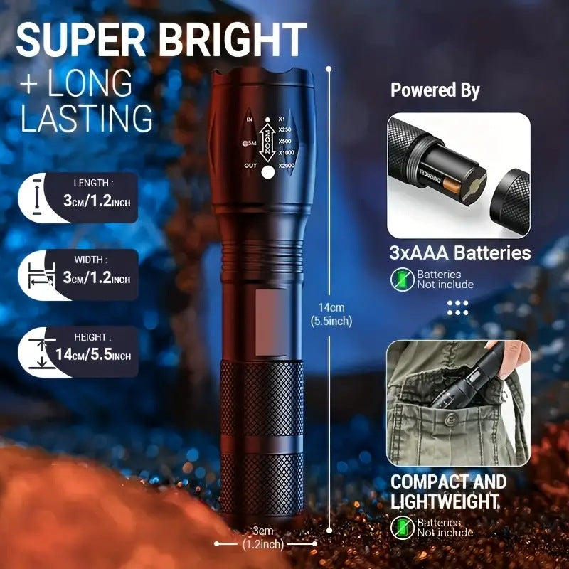 UltraBright Tactical Rechargeable Flashlight