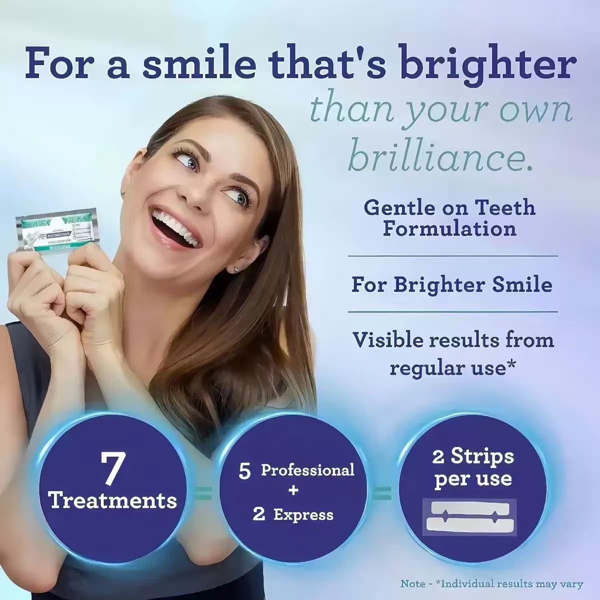 Premium Teeth Whitening Strips – Enamel-Safe with Coconut Oil