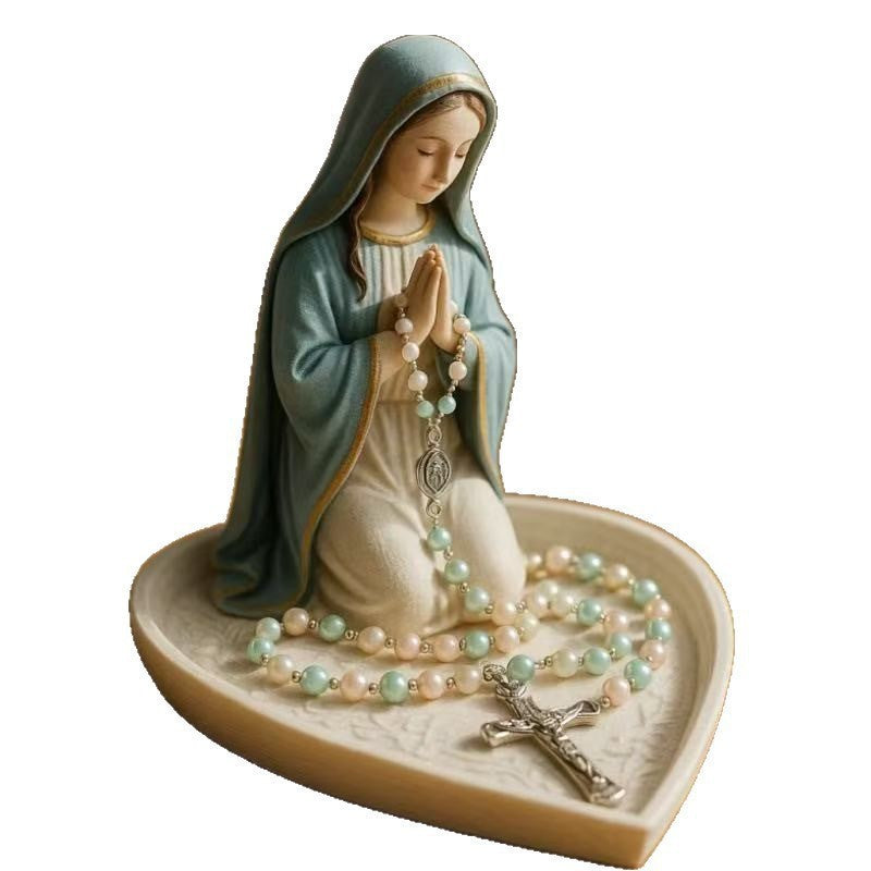 🔥Virgin Mary Rosary Holder - ✝️With Necklace