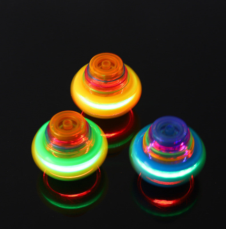 Music Flashing Spinners Toy With Launcher
