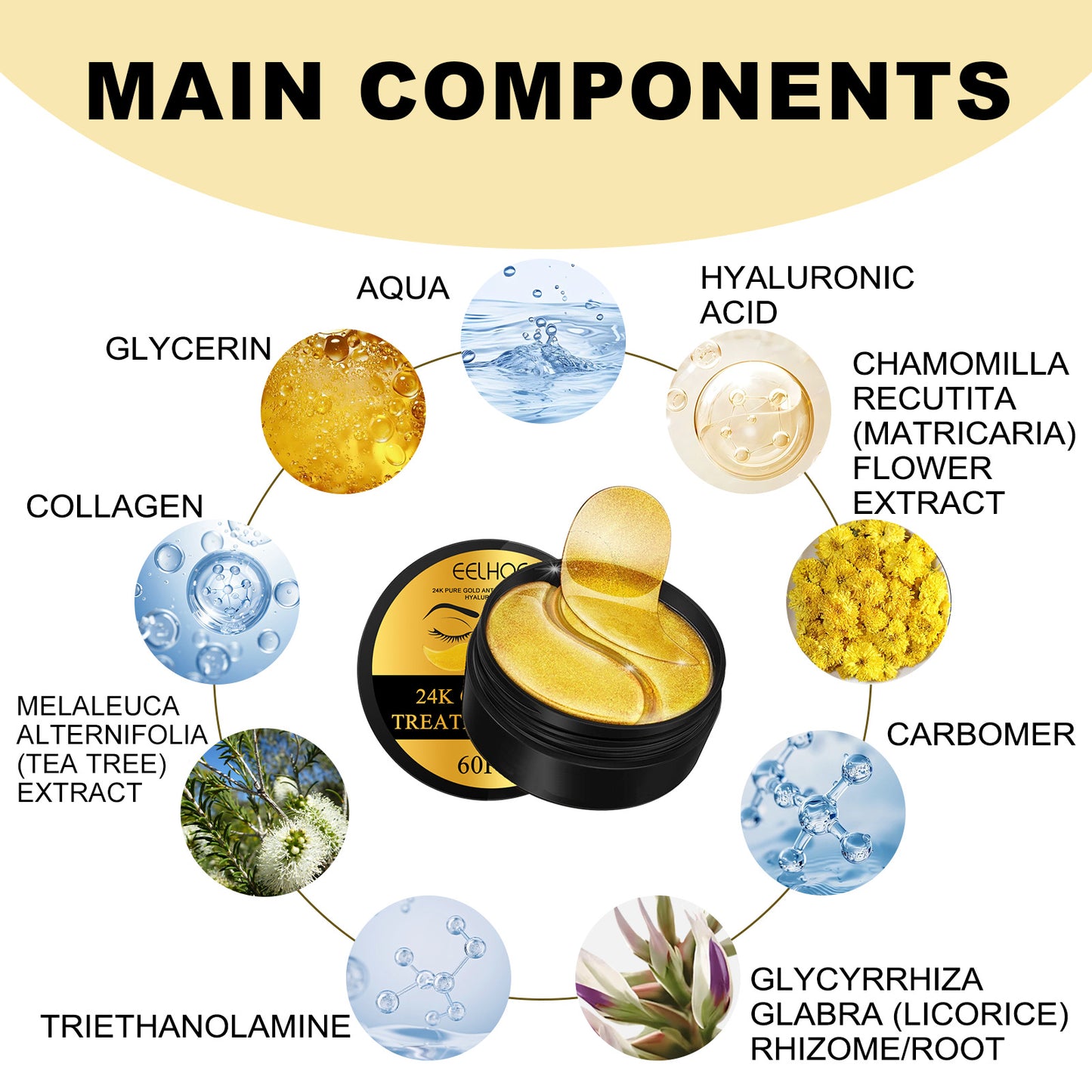π #1 Eye Treatment! π--- Gold Eye Mask: See Results Instantly! (Reduces Dark Circles & Hydrates)