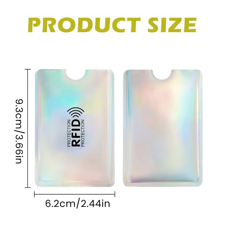 🔐8 Packs RFID Blocking Card Sleeves – Anti-Skimming Credit Card Protection Set