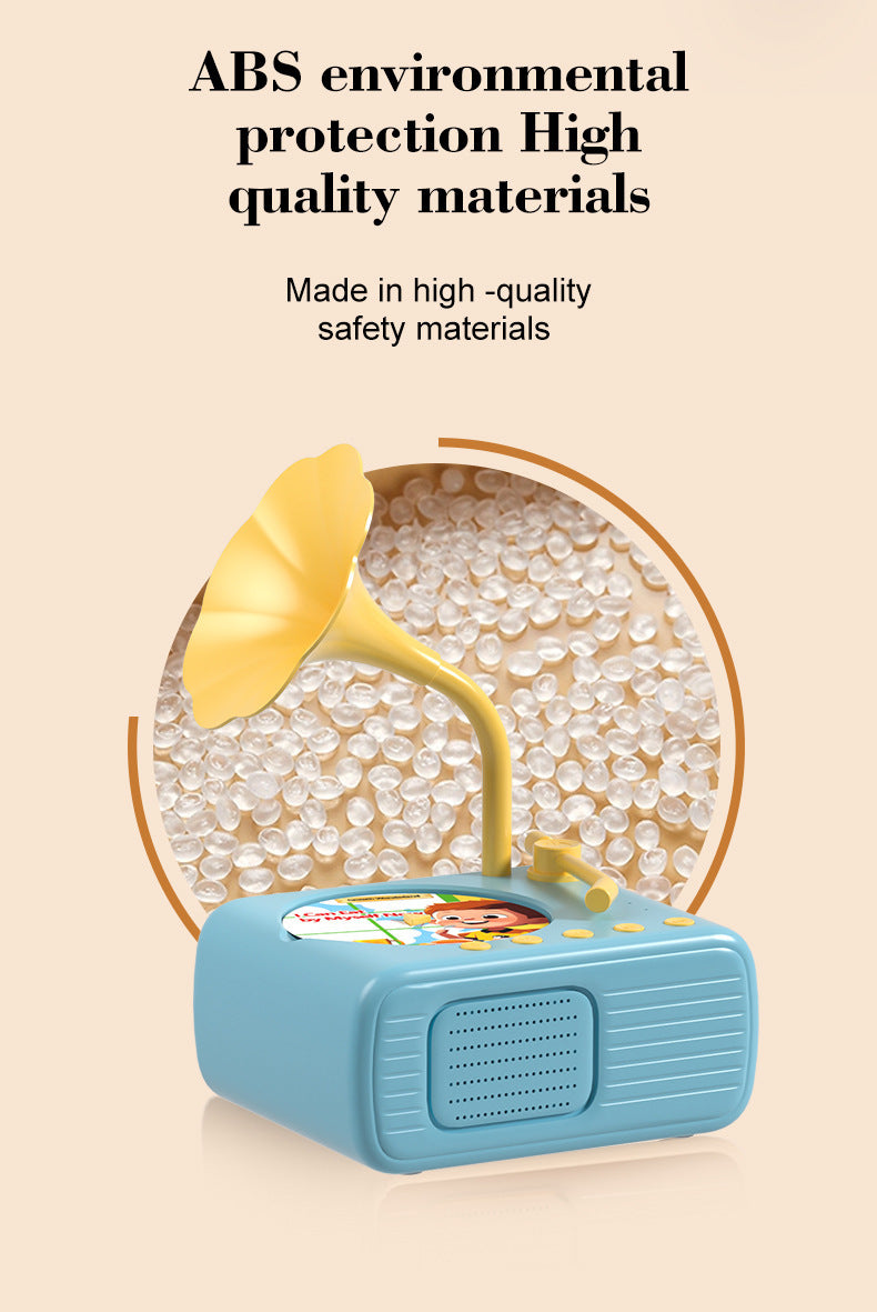 🎶Kids Phonograph with 96 Cards💿📻Early Education Phonograph Story Machine