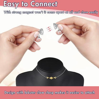 Magnetic Necklace Clasps and Closures - 12 pcs Jewelry Clasp Set