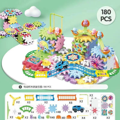 Children's Assembled Electric Gear Building Blocks