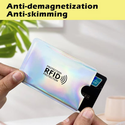 🔐8 Packs RFID Blocking Card Sleeves – Anti-Skimming Credit Card Protection Set