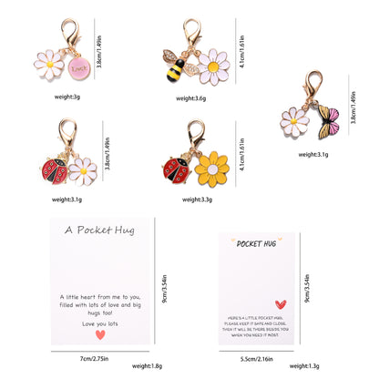 ✨Crafted by Hand-20 Sets Hug Favors(🦋Butterfly, Ladybird, Flower, Bee)