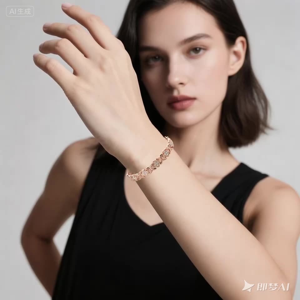 Infinity Clover Copper Magnetic Bracelet
