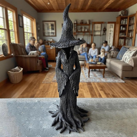 🧙‍♀️💫Hand-Painted Enchanting Witch Statue: The Guardian of Your Home