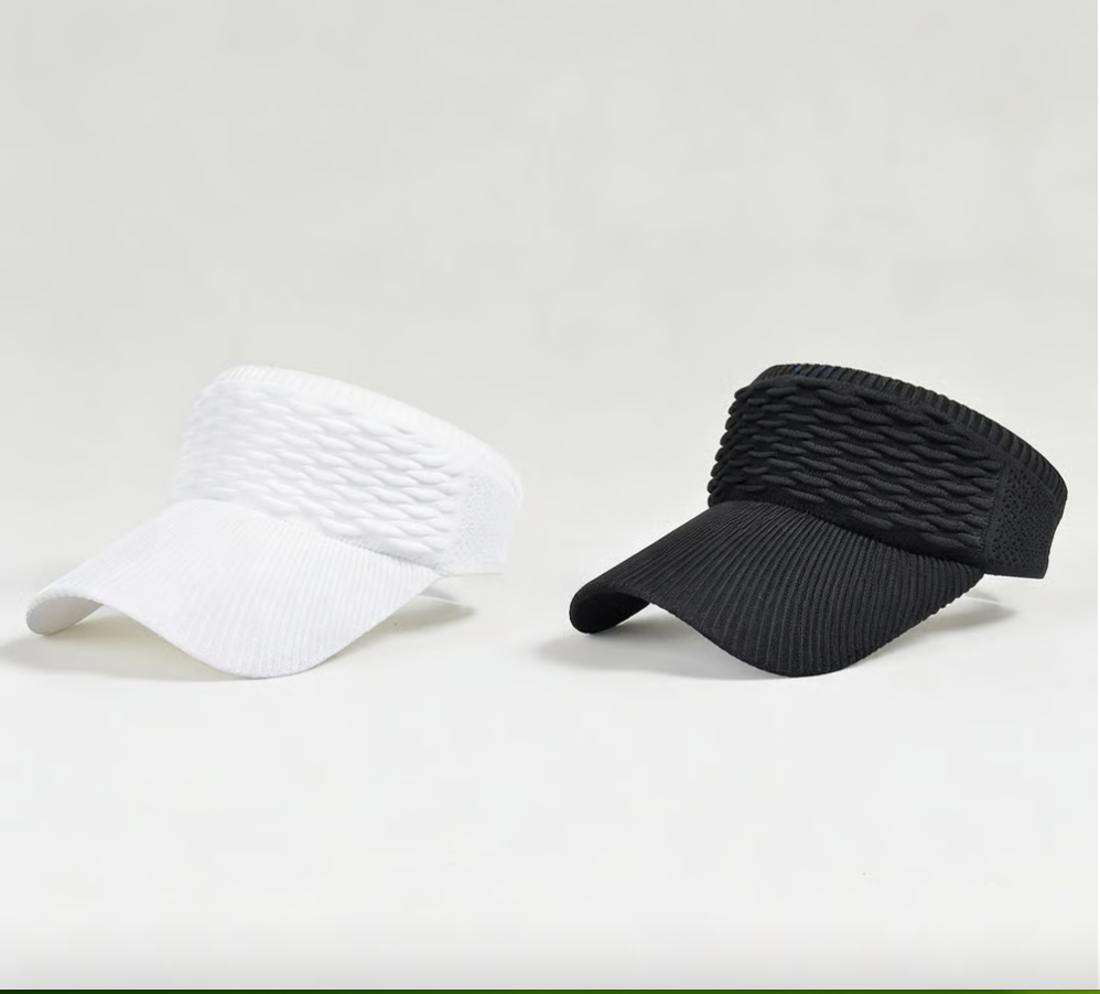 2-Pack Women's High Ponytail Sun Visor Hats