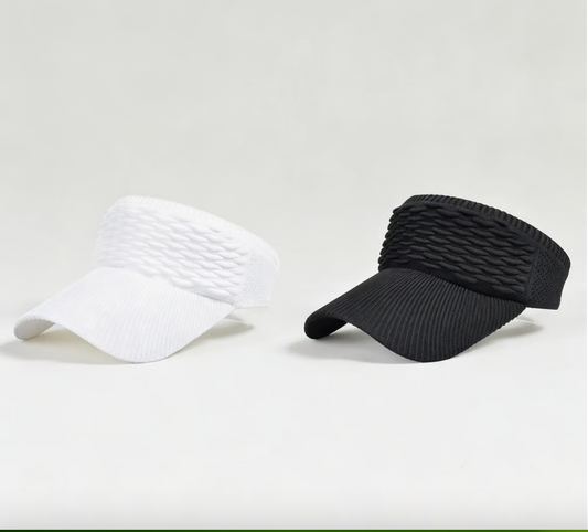 2-Pack Women's High Ponytail Sun Visor Hats