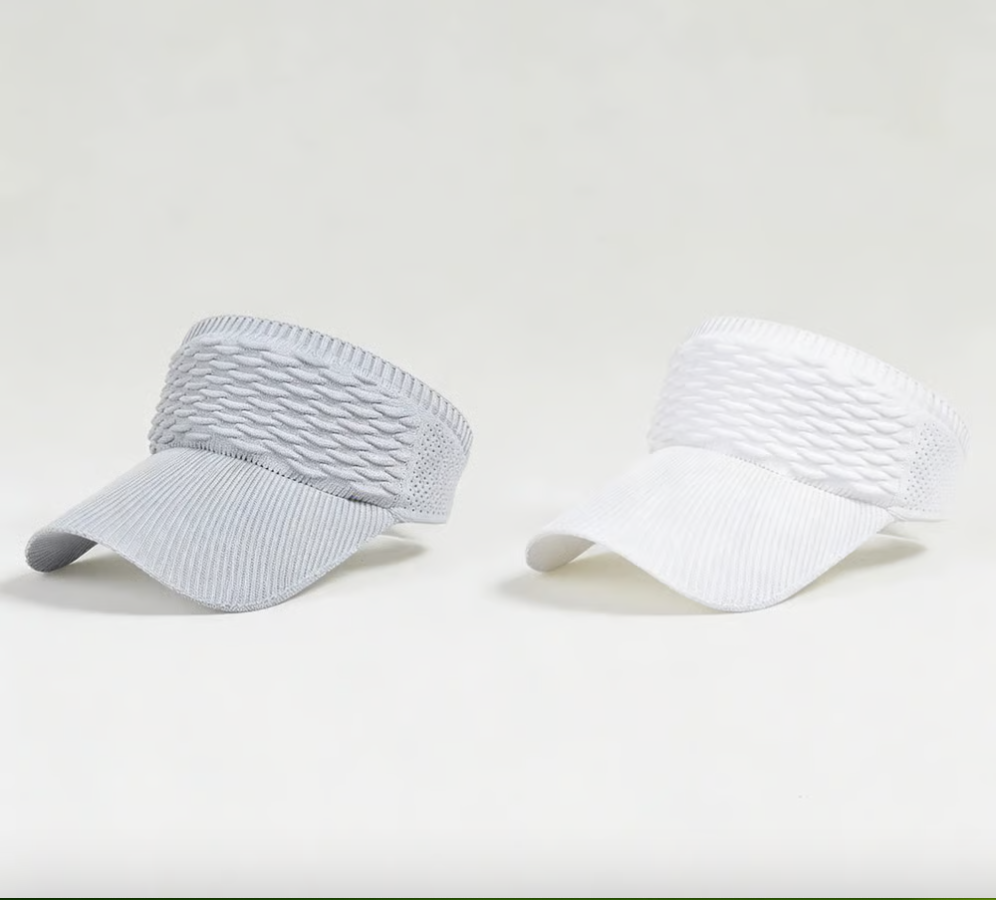 2-Pack Women's High Ponytail Sun Visor Hats