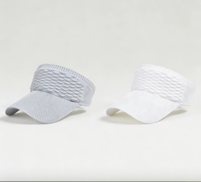 2-Pack Women's High Ponytail Sun Visor Hats