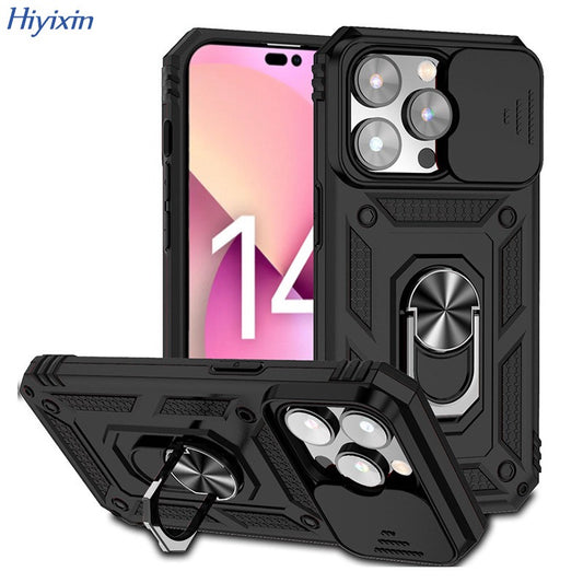 Magnetic Car Finger Ring 3-in-1 Phone Case