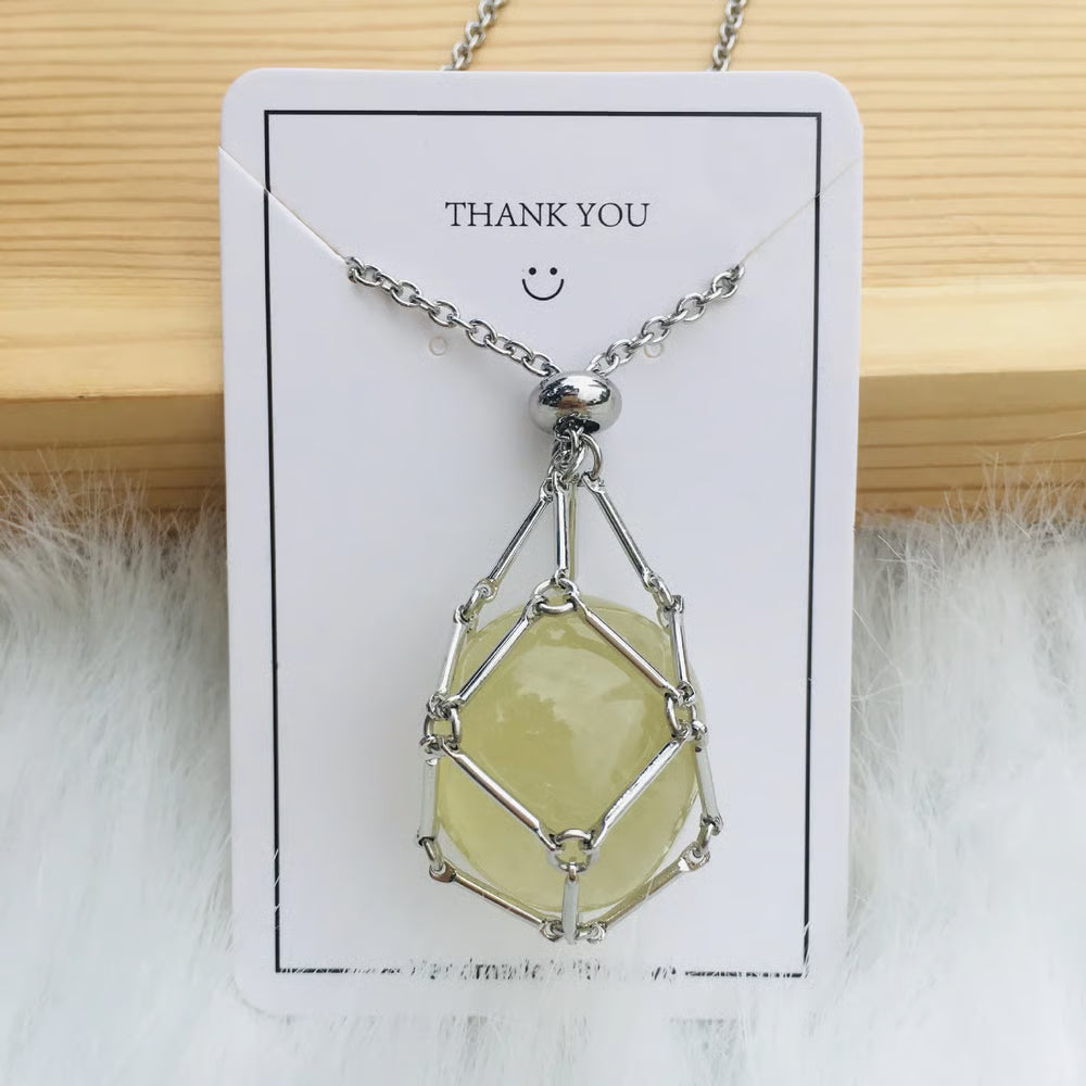 🔥 Crystal Stone Holder Necklace - Free (Crystal) Gift Included🎁