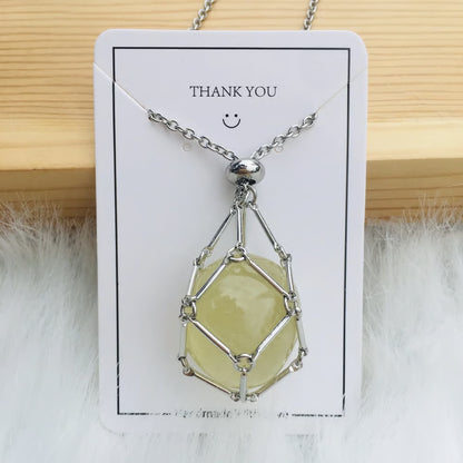 🔥 Crystal Stone Holder Necklace - Free (Crystal) Gift Included🎁