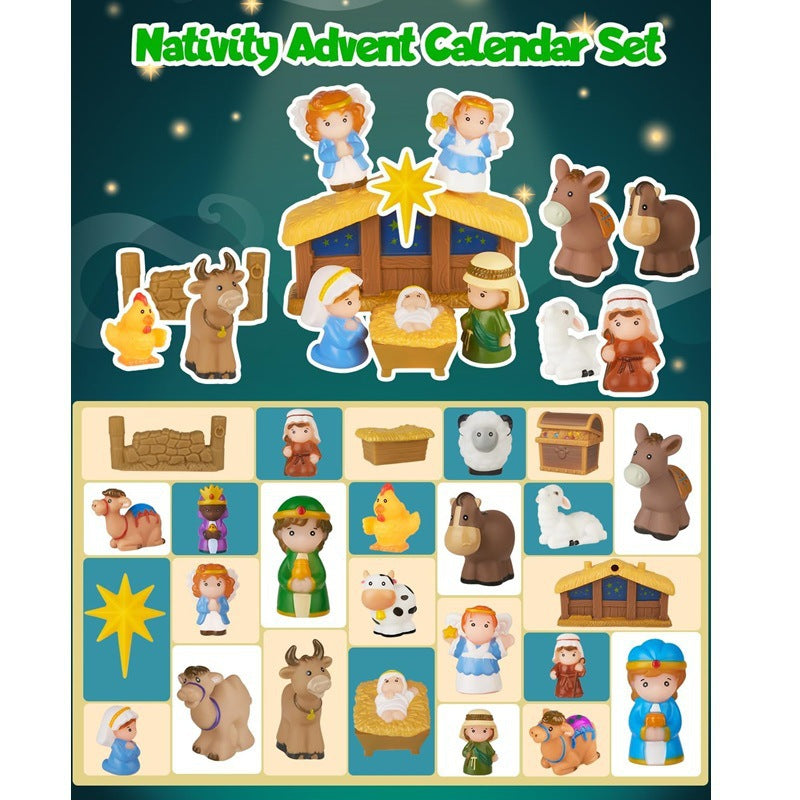 🎄🏆Christmas Hot Sale 50% Off - 2025 Nativity Advent Calendar (25pcs) 💯NONTOXIC & ODORLESS