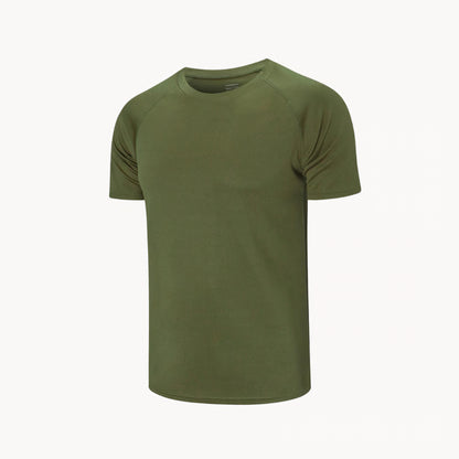 Men's Plain Round Neck Raglan Sleeve