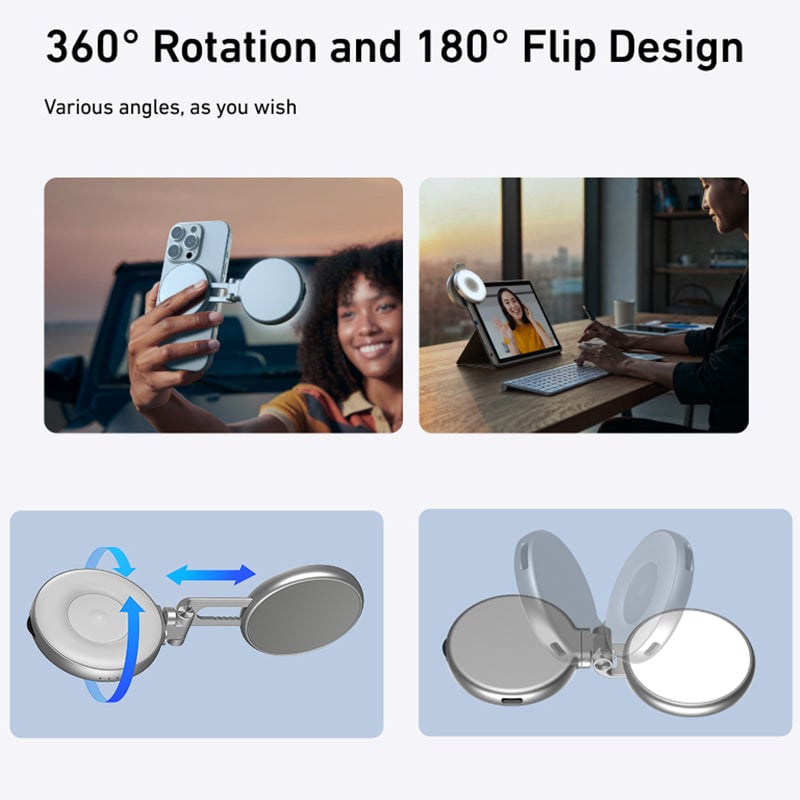Saker Fun Shot Magnetic Grip & Magnetic Selfie Light