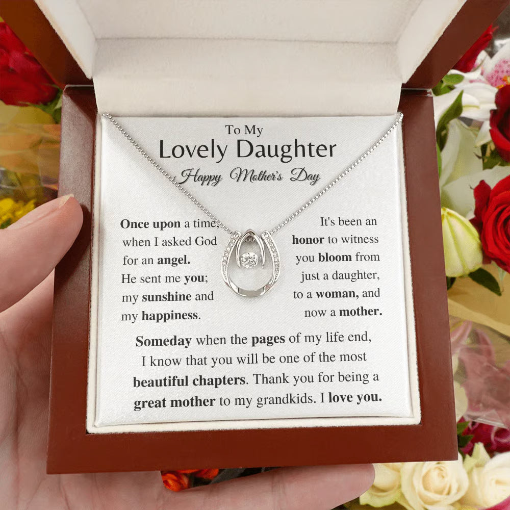 Mother's Day Daughter Gift- Horse Shoe Necklace
