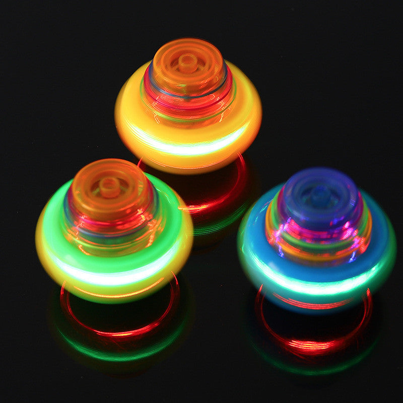 Music Flashing Spinners Toy With Launcher