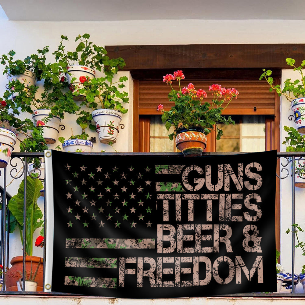 American Flag Pattern Garden Flag without Flagpole