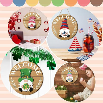 🐮 Interchangeable Welcome Sign Gnome Sign