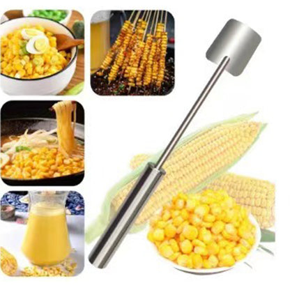 Long Handle Stainless Steel Corn Stripping Tool