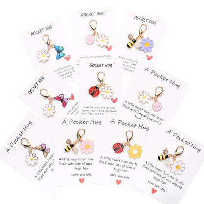 ✨Crafted by Hand-20 Sets Hug Favors(🦋Butterfly, Ladybird, Flower, Bee)