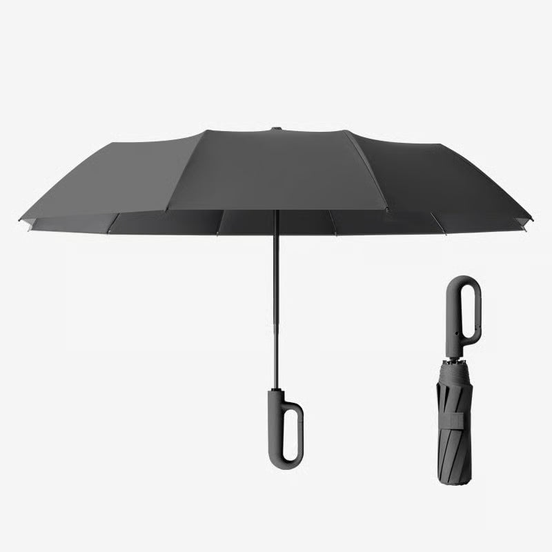 Creative Ring Buckle Windproof Reinforced Umbrella (Premium Quality, Proven Performance: Auto-Open, 125cm Wide, 20 Wind-Resistant Fiberglass Ribs – You Get What You Pay For.)