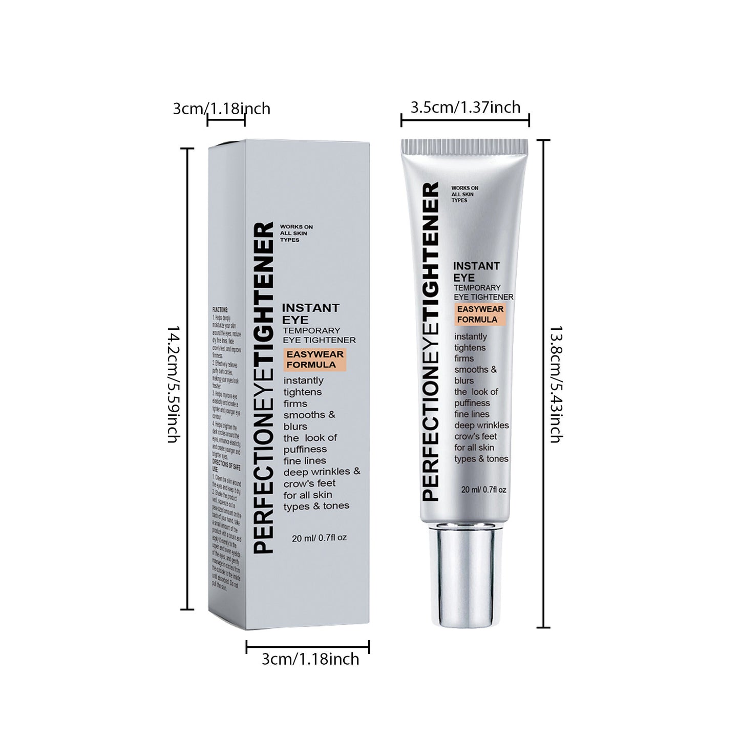Instant Eye Lift Cream – Temporary Under-Eye Tightener for Puffiness, Wrinkles & Dark Circles