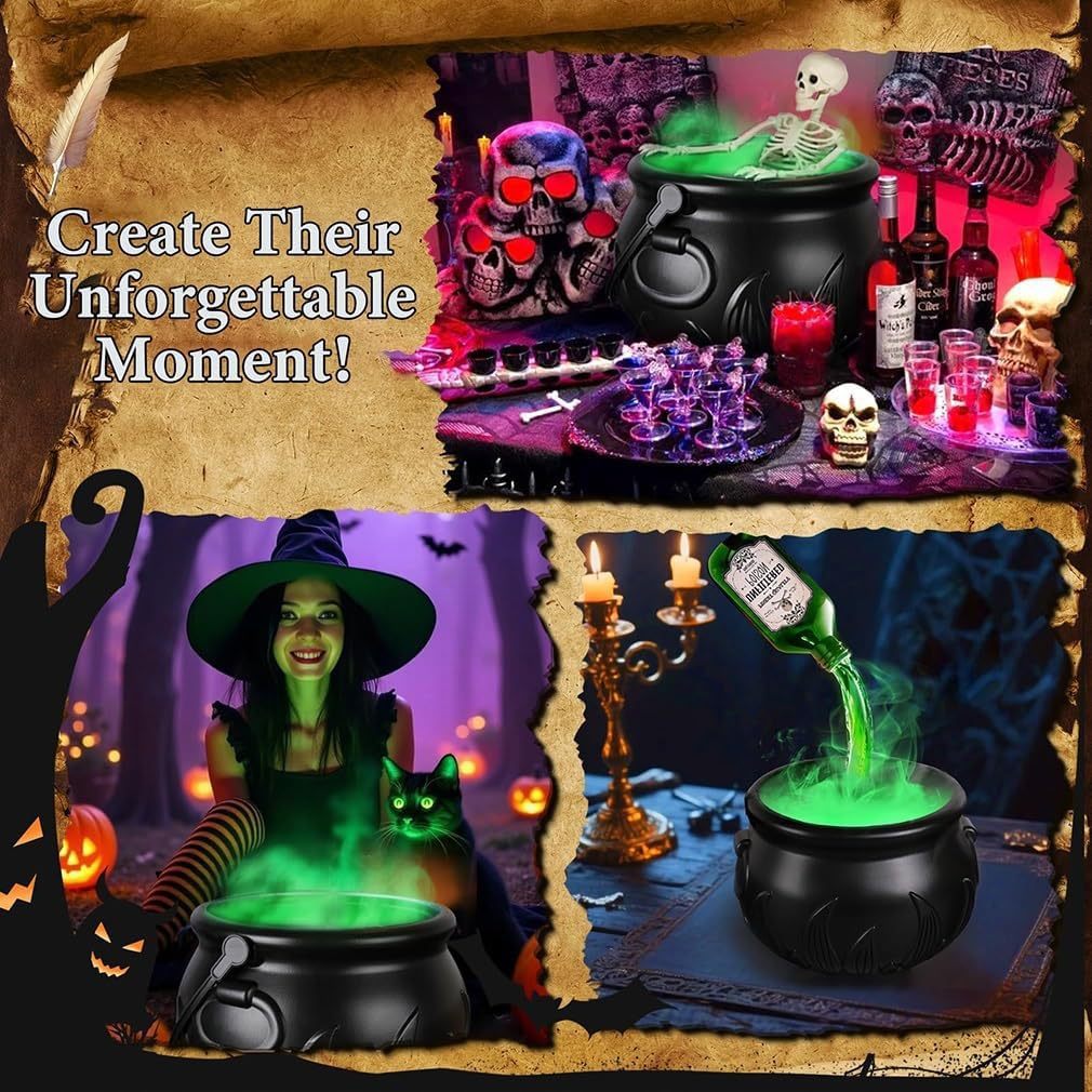 💀Black Witches Bowl Hocus Pocus Party Decoration