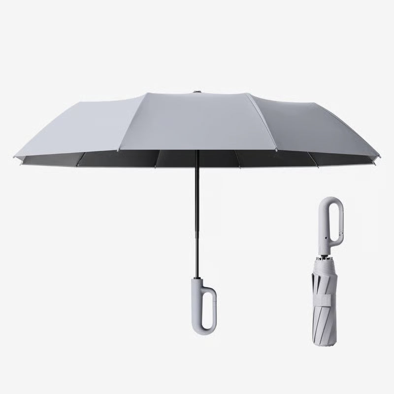 Creative Ring Buckle Windproof Reinforced Umbrella (Premium Quality, Proven Performance: Auto-Open, 125cm Wide, 20 Wind-Resistant Fiberglass Ribs – You Get What You Pay For.)