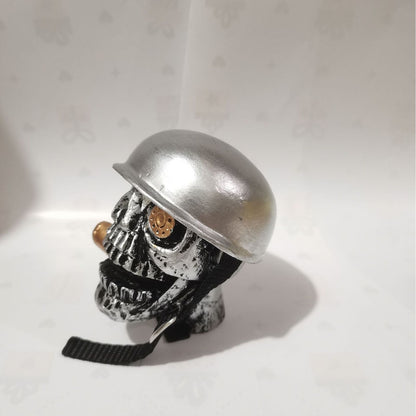 🔥LAST 4 HOURS 57% OFF -☠️Skull Soldier Grip - Handcrafted Gear Knob