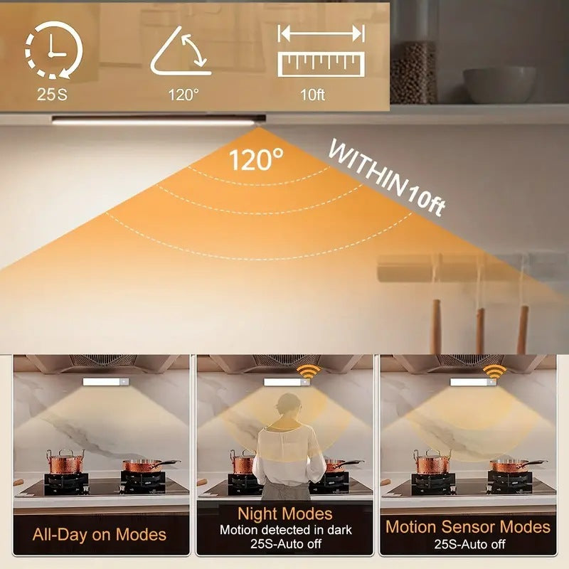 Smart Motion-Sensing LED Under Cabinet Light
