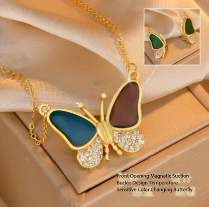 🦋Color Changing Butterfly Necklace
