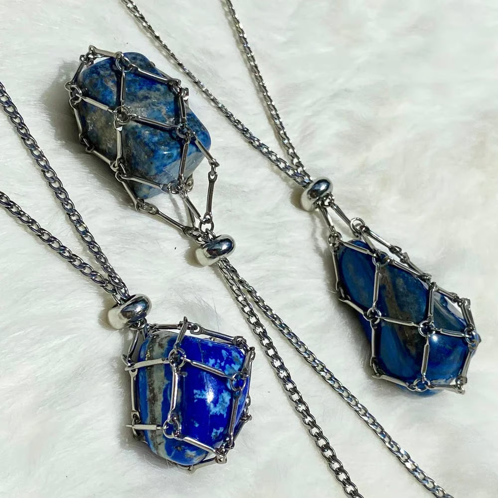 🔥 Crystal Stone Holder Necklace - Free (Crystal) Gift Included🎁