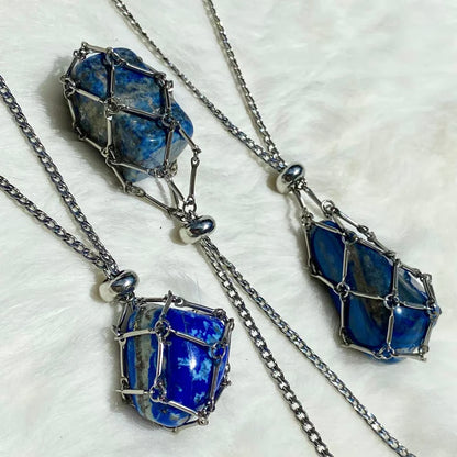 🔥 Crystal Stone Holder Necklace - Free (Crystal) Gift Included🎁