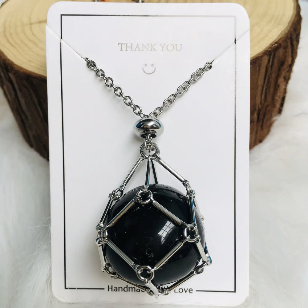 🔥 Crystal Stone Holder Necklace - Free (Crystal) Gift Included🎁