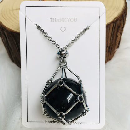 🔥 Crystal Stone Holder Necklace - Free (Crystal) Gift Included🎁