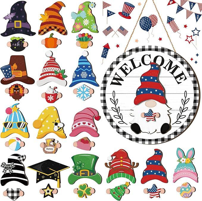 🐮 Interchangeable Welcome Sign Gnome Sign