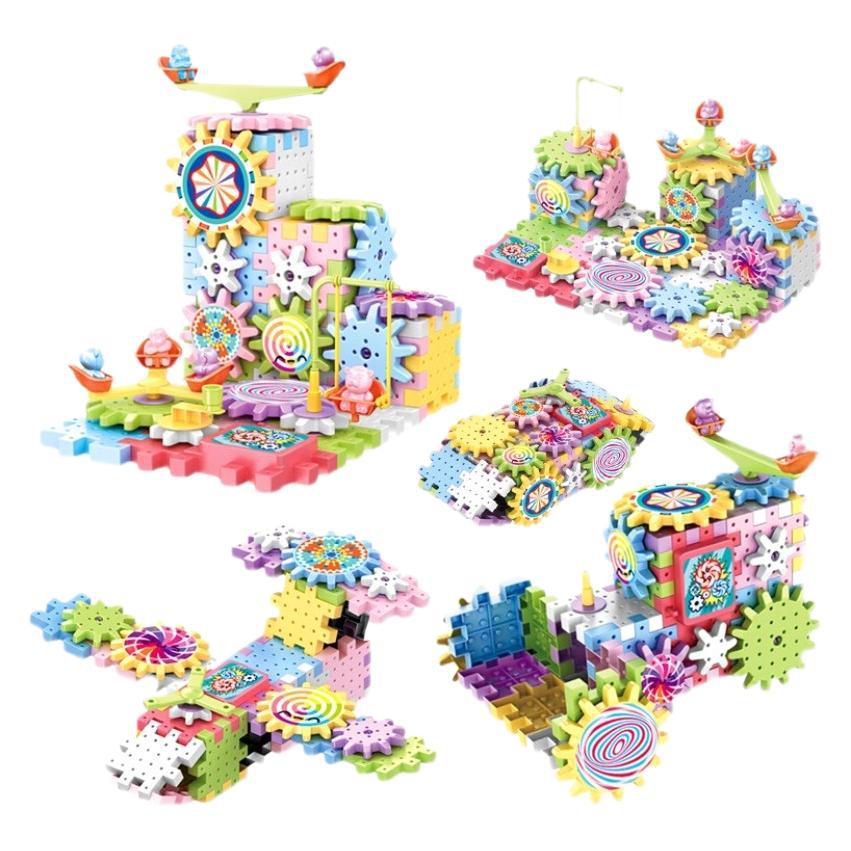 Children's Assembled Electric Gear Building Blocks