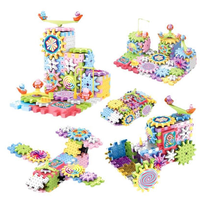 Children's Assembled Electric Gear Building Blocks
