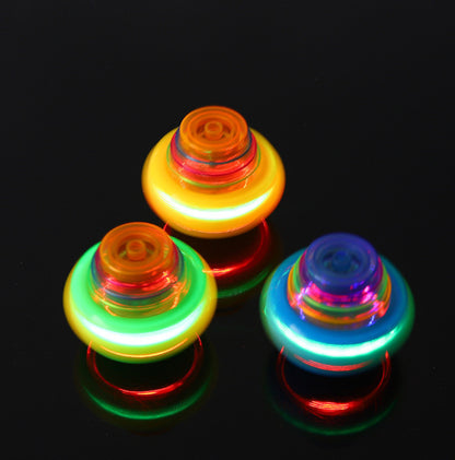 Music Flashing Spinners Toy With Launcher