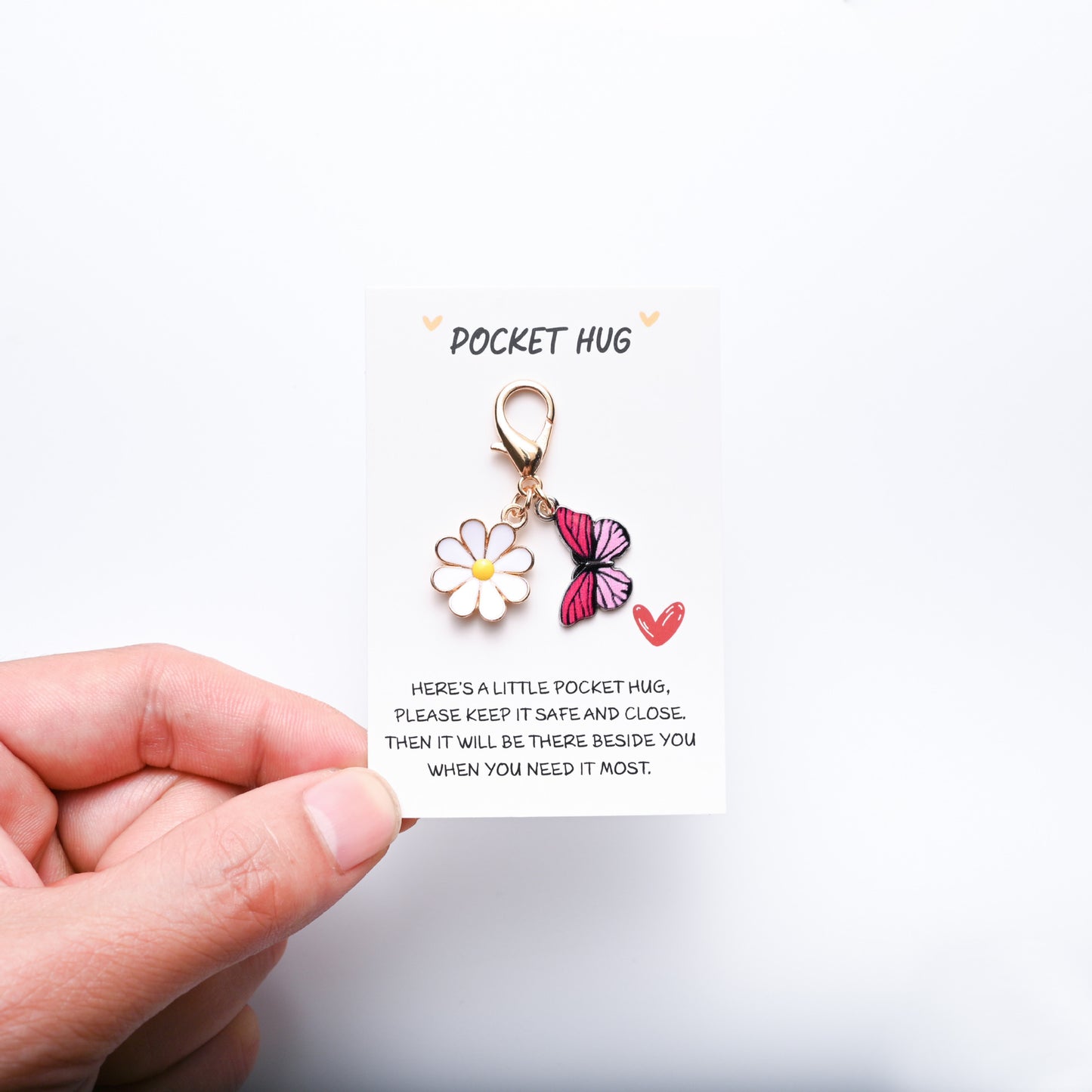 ✨Crafted by Hand-20 Sets Hug Favors(🦋Butterfly, Ladybird, Flower, Bee)