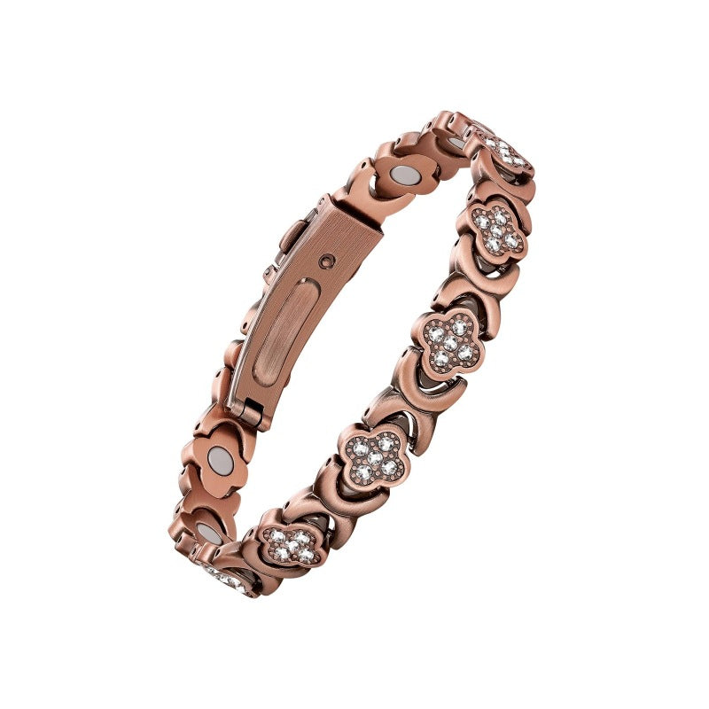 Infinity Clover Copper Magnetic Bracelet